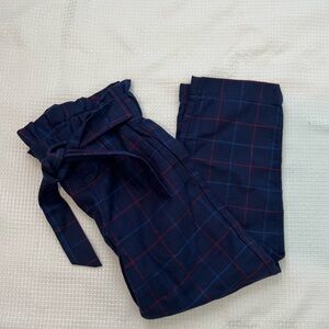 Bella Bliss Girls Paperbag Plaid Holiday Pants‎
